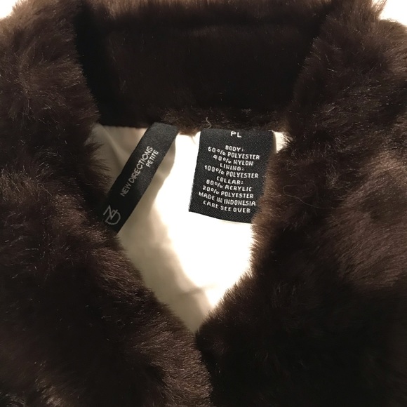 New Direction White Vest W/ Brown PL - Picture 4 of 5